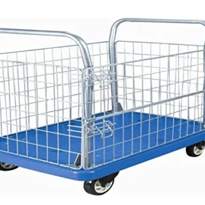 300kg Capacity Plastic Cage Platform Trolley for Heavy Weight - SCS