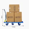 600kg Capacity Plastic Foldable Platform Trolley for Heavy Weight - SCS - Image 3