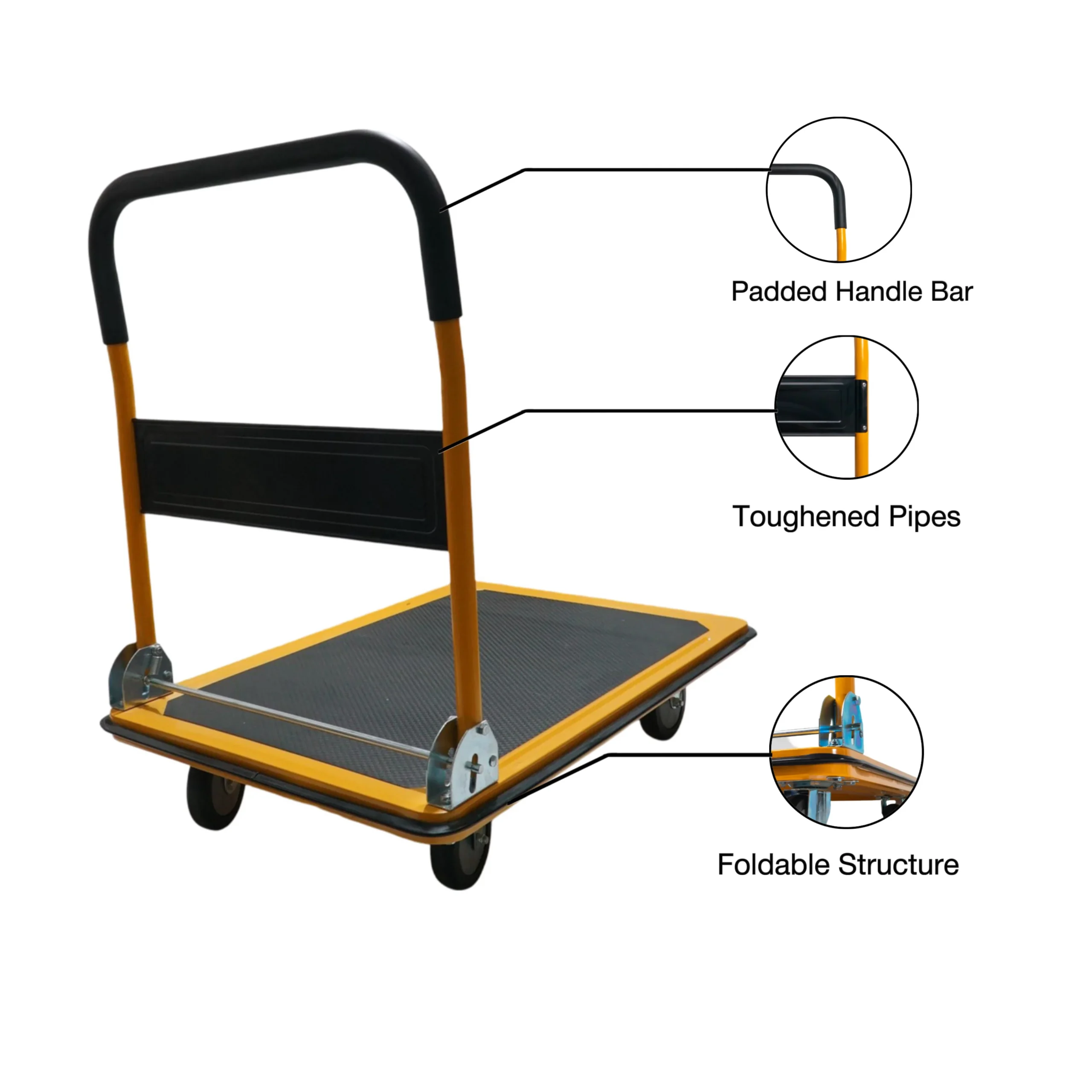 Metal Foldable Platform Trolley for Heavy Weight - SCS - Image 3