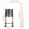Portable & Compact Aluminium Telescopic Ladder - SCS - Image 2