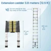 Aluminium Telescopic Ladder, 13 Steps Foldable Ladder - SCS - Image 2