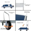 Metal Foldable Platform Trolley for Heavy Weight - SCS - Image 3