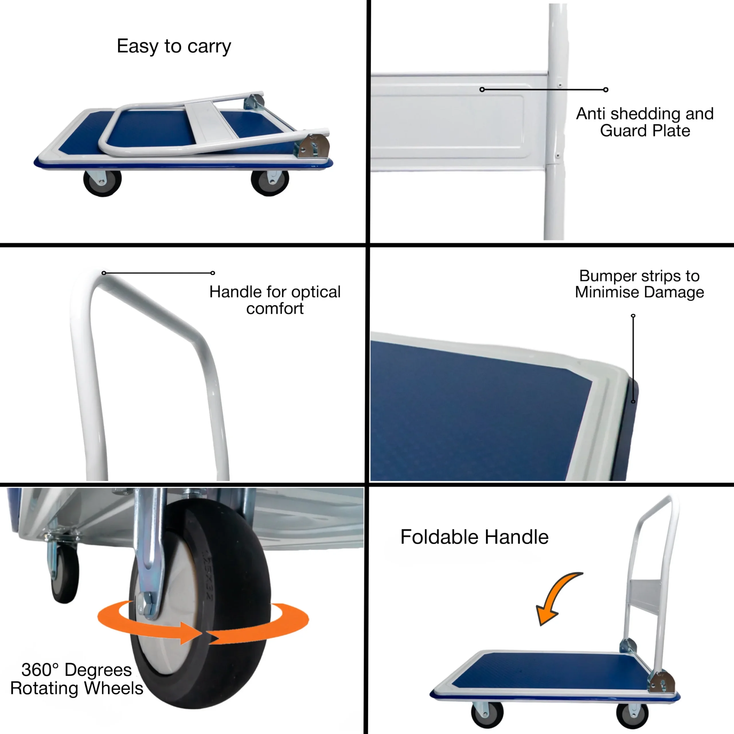 Metal Foldable Platform Trolley for Heavy Weight - SCS - Image 3