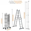 Portable & Compact Folding Aluminium Multipurpose Super Ladder - SCS - Image 3