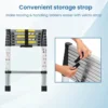 Aluminium Telescopic Ladder, 7 Steps Foldable Ladder - SCS - Image 4