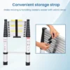 Aluminium Telescopic Ladder, 10 Steps Foldable Ladder - Image 4