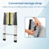 Aluminium Telescopic Ladder, 13 Steps Foldable Ladder - SCS - Image 4