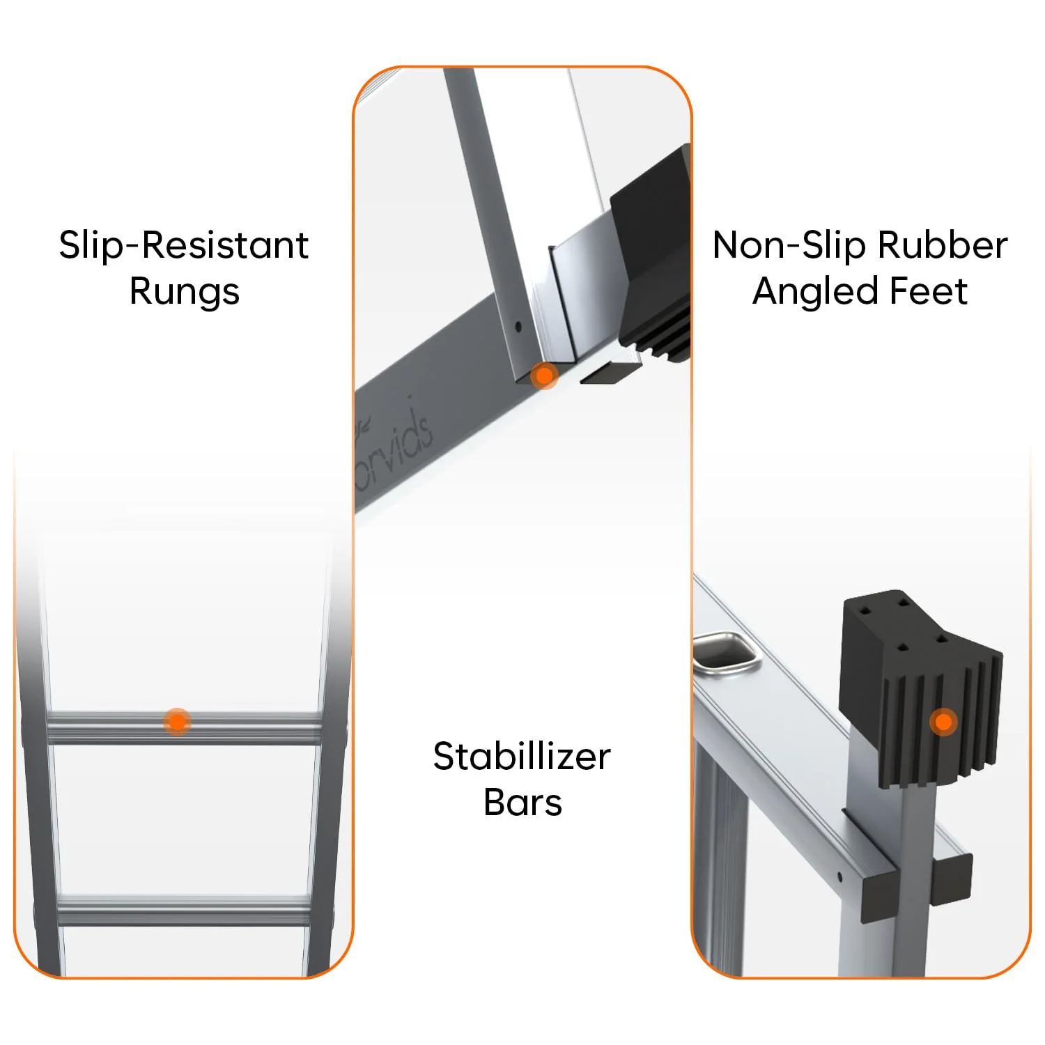 Portable & Compact Folding Aluminium Multipurpose Super Ladder - SCS - Image 4