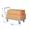 700kg Capacity Iron Foldable Platform Trolley with Powder Coating for Heavy Weight - SCS - Image 3